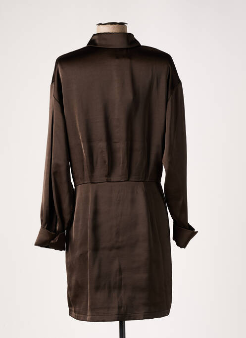 Robe courte marron SAMSOE & SAMSOE pour femme