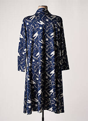 Veste casual col rond bleu OLIVER JUNG femme