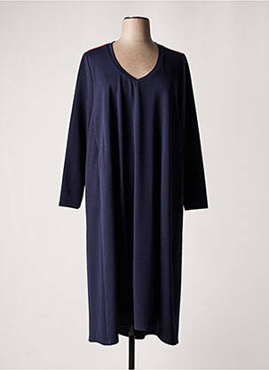 Robe longue bleu SOPHIA CURVY pour femme