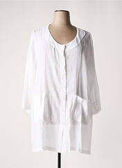 Robe mi-longue blanc G!OZE pour femme seconde vue