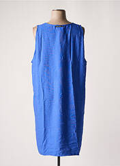 Robe mi-longue bleu POISSONS BLANCS pour femme seconde vue