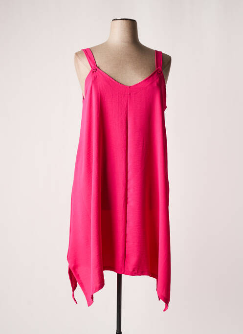 Robe mi-longue rose G!OZE pour femme