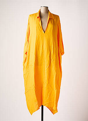 Robe longue orange MAT. pour femme