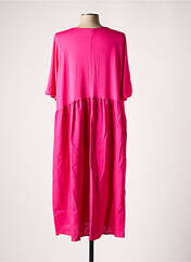 Robe mi-longue rose SOPHIA CURVY pour femme seconde vue