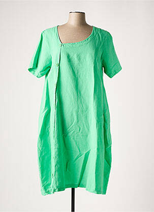 Robe mi-longue vert G!OZE pour femme
