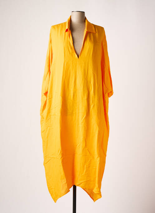 Robe longue orange MAT. pour femme