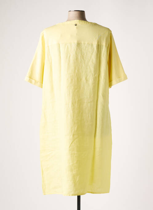 Robe mi-longue jaune YESTA pour femme