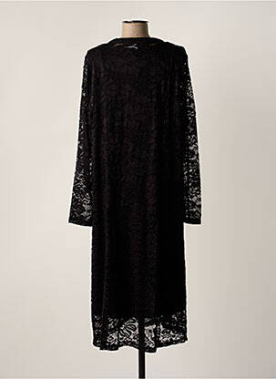Robe mi-longue manches longues manches longues noir CISO femme