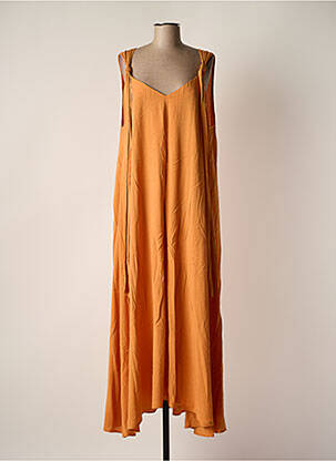 Robe longue orange MAT. pour femme