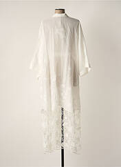 Veste kimono blanc MAT. pour femme seconde vue