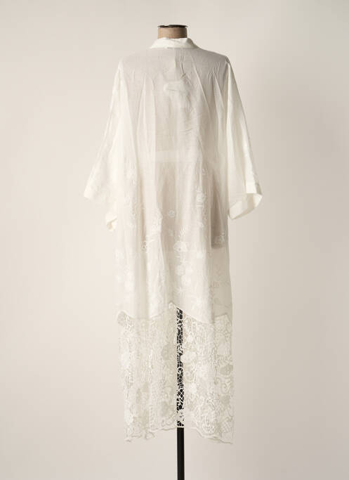 Veste kimono blanc MAT. pour femme