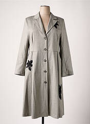Manteau long gris SEMIOLOGY pour femme seconde vue