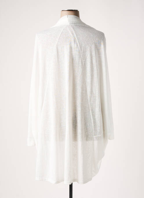 Gilet manches longues blanc FRANCK ANNA pour femme