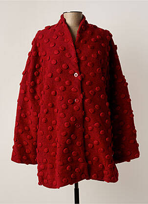 Manteau court rouge FRANCK ANNA pour femme