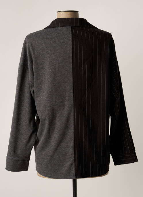 Veste casual gris FRANCK ANNA pour femme