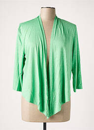 Gilet manches longues manches 3/4 vert MARBLE femme