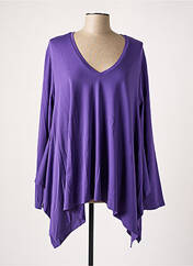 T-shirt violet MAT. pour femme seconde vue
