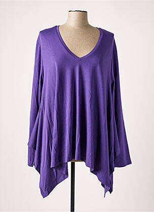 T-shirt violet MAT. pour femme