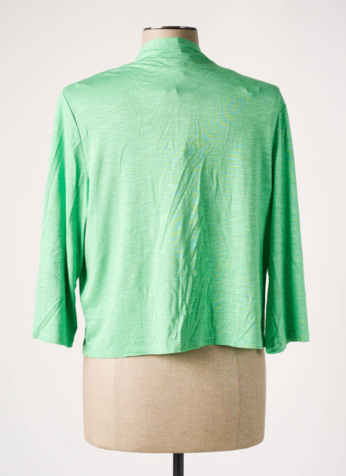 Gilet manches longues vert MARBLE pour femme