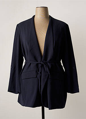 Veste casual epaulette bleu YESTA femme