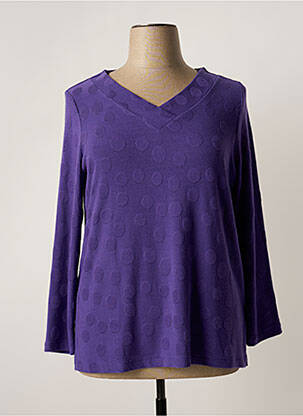 Pull violet AN II VITO pour femme