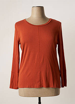 T-shirt orange FRANCK ANNA pour femme
