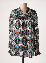 Blouse légère et transparente manches longues bleu MAT. femme