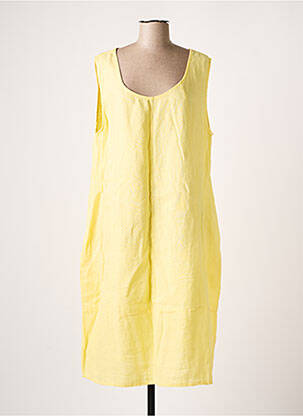 Robe mi-longue jaune KOKOMARINA pour femme
