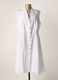 Robe mi-longue sans manche sans manche blanc SEMIOLOGY femme