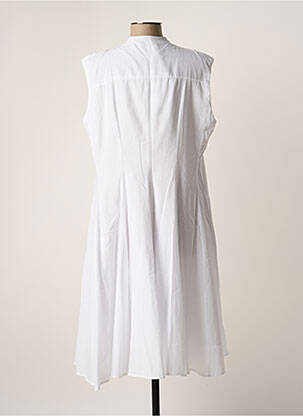 Robe mi-longue sans manche sans manche blanc SEMIOLOGY femme