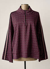 Sweat-shirt violet MAT. pour femme seconde vue