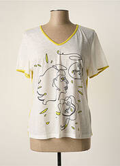 T-shirt jaune MERI & ESCA pour femme seconde vue