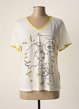 T-shirt jaune MERI & ESCA pour femme