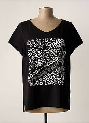 T-shirt noir AN II VITO pour femme