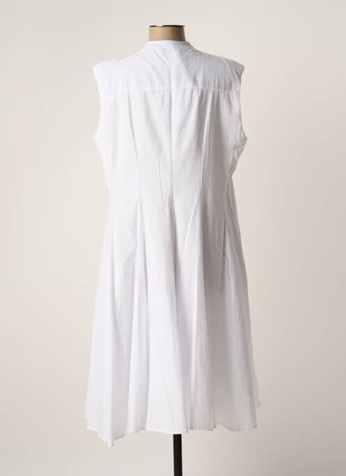 Robe mi-longue blanc SEMIOLOGY pour femme