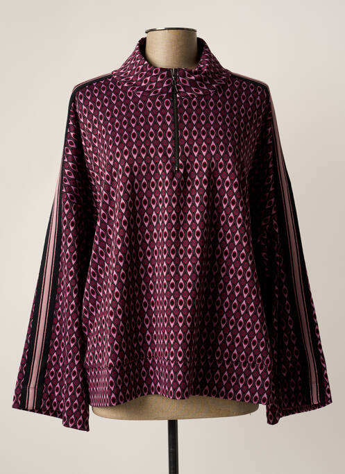 Sweat-shirt violet MAT. pour femme