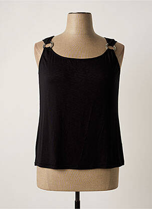 Débardeur stretch sans manche noir TELMAIL femme