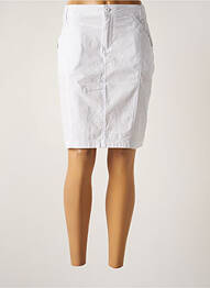 Jupe mi-longue taille normale blanc TELMAIL femme