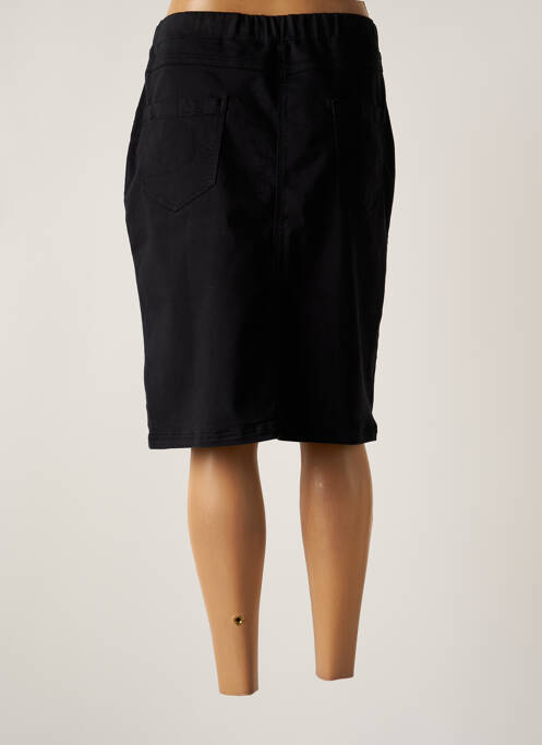 Jupe mi-longue stretch noir CONCEPT K femme