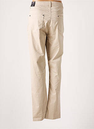 Pantalon slim tissage popeline beige JENSEN femme