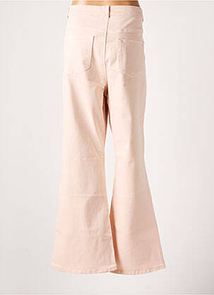 Pantalon flare coupe évasée rose YESTA femme