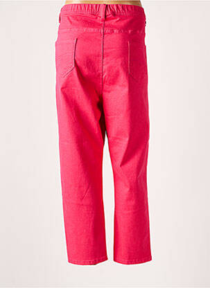 Pantalon droit taille élastique rose TELMAIL femme