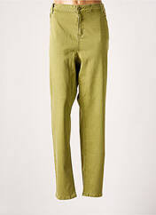 Pantalon droit vert YESTA pour femme seconde vue