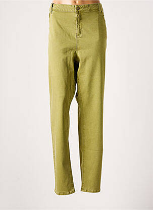 Pantalon droit vert YESTA pour femme