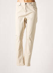 Pantalon slim beige YESTA pour femme seconde vue