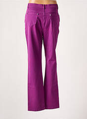 Pantalon slim violet MARBLE pour femme seconde vue