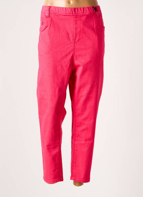 Pantalon droit rose TELMAIL pour femme