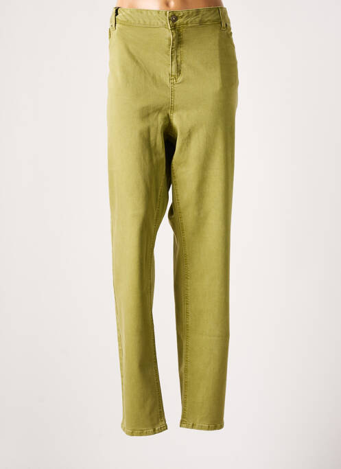 Pantalon droit vert YESTA pour femme