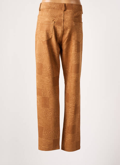 Pantalon slim marron S.QUISE pour femme