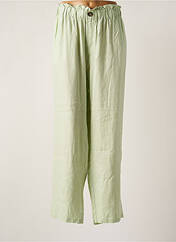 Pantalon large vert YESTA pour femme seconde vue